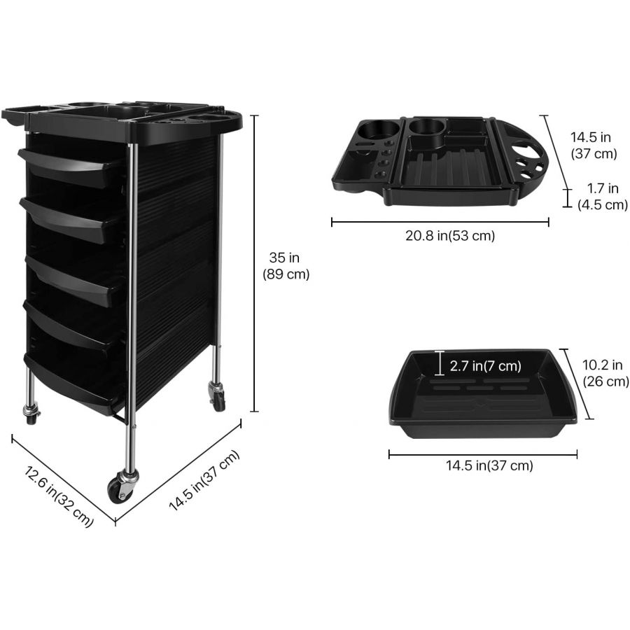 Multipurpose Storage System Organizer Salon Trolley